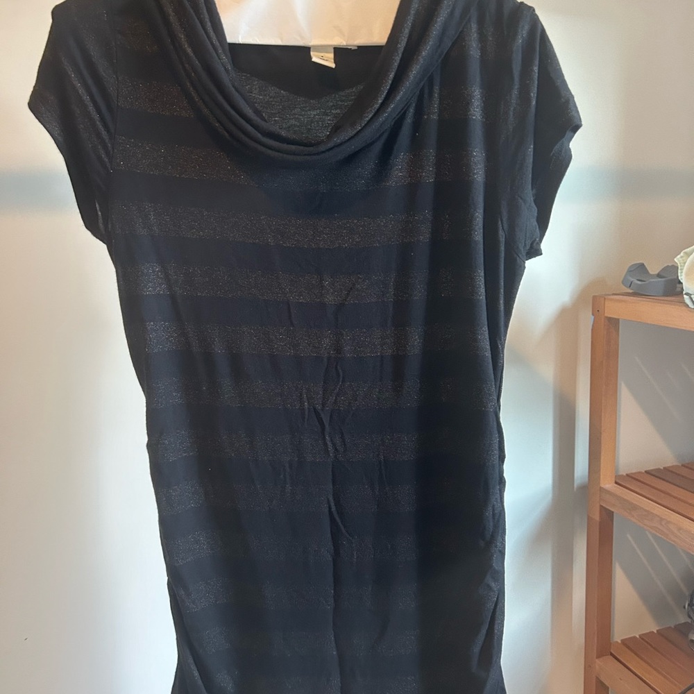 Black & Gold Striped Tunic